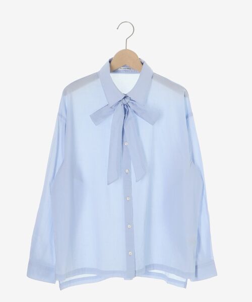 le.coeur blanc / ルクールブラン シャツ・ブラウス | 《WEB限定アイテム》コットン2Wayボウタイブラウス | 詳細17