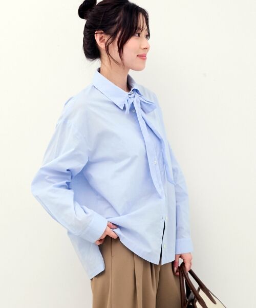 le.coeur blanc / ルクールブラン シャツ・ブラウス | 《WEB限定アイテム》コットン2Wayボウタイブラウス | 詳細20