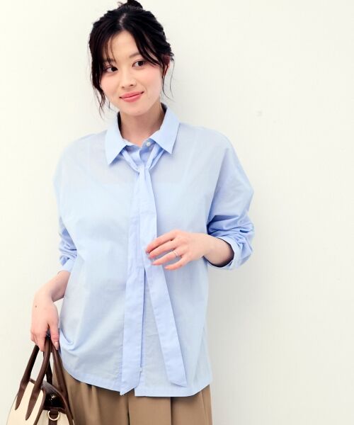 le.coeur blanc / ルクールブラン シャツ・ブラウス | 《WEB限定アイテム》コットン2Wayボウタイブラウス | 詳細23