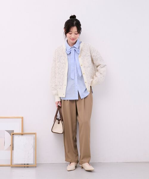 le.coeur blanc / ルクールブラン シャツ・ブラウス | 《WEB限定アイテム》コットン2Wayボウタイブラウス | 詳細26