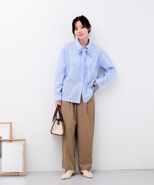 le.coeur blanc / ルクールブラン シャツ・ブラウス | 《WEB限定アイテム》コットン2Wayボウタイブラウス | 詳細29