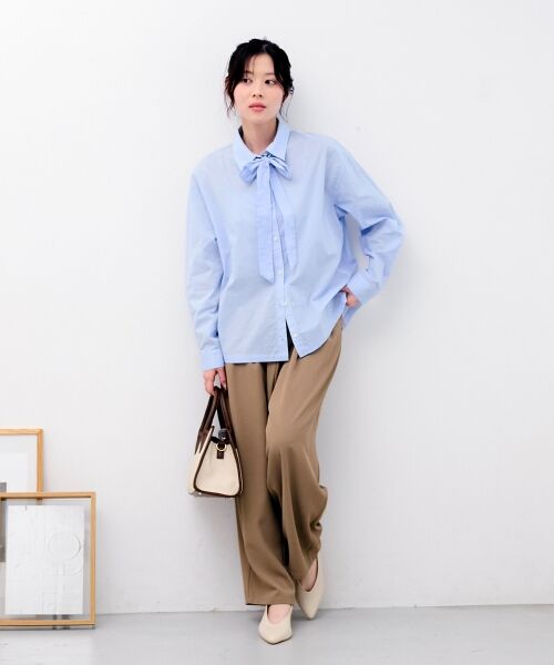 le.coeur blanc / ルクールブラン シャツ・ブラウス | 《WEB限定アイテム》コットン2Wayボウタイブラウス | 詳細30