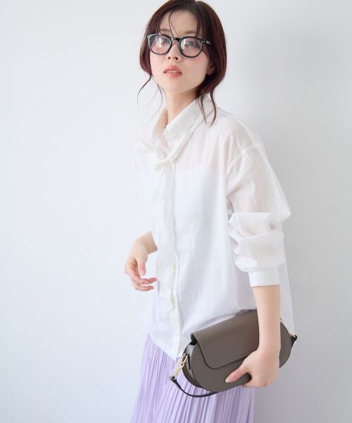 le.coeur blanc / ルクールブラン シャツ・ブラウス | 《WEB限定アイテム》コットン2Wayボウタイブラウス | 詳細6