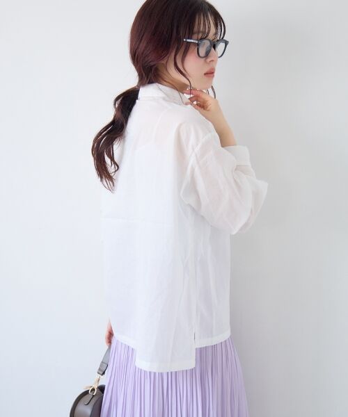 le.coeur blanc / ルクールブラン シャツ・ブラウス | 《WEB限定アイテム》コットン2Wayボウタイブラウス | 詳細8