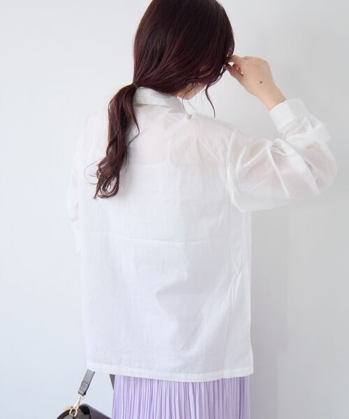 le.coeur blanc / ルクールブラン シャツ・ブラウス | 《WEB限定アイテム》コットン2Wayボウタイブラウス | 詳細9
