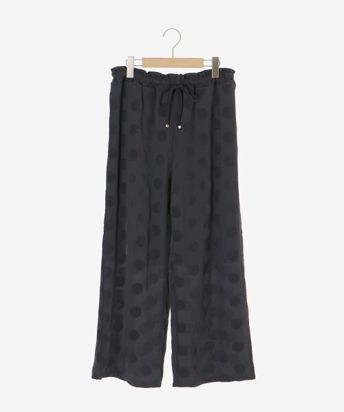 le.coeur blanc / ルクールブラン その他パンツ | 《WEB限定アイテム》フロッキードットイージーパンツ | 詳細1