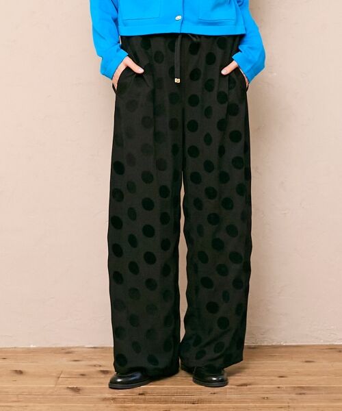 le.coeur blanc / ルクールブラン その他パンツ | 《WEB限定アイテム》フロッキードットイージーパンツ | 詳細12