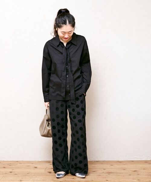 le.coeur blanc / ルクールブラン その他パンツ | 《WEB限定アイテム》フロッキードットイージーパンツ | 詳細14