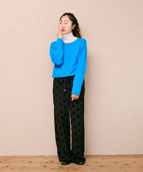 le.coeur blanc / ルクールブラン その他パンツ | 《WEB限定アイテム》フロッキードットイージーパンツ | 詳細17