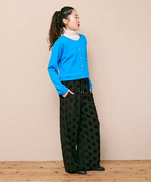 le.coeur blanc / ルクールブラン その他パンツ | 《WEB限定アイテム》フロッキードットイージーパンツ | 詳細19