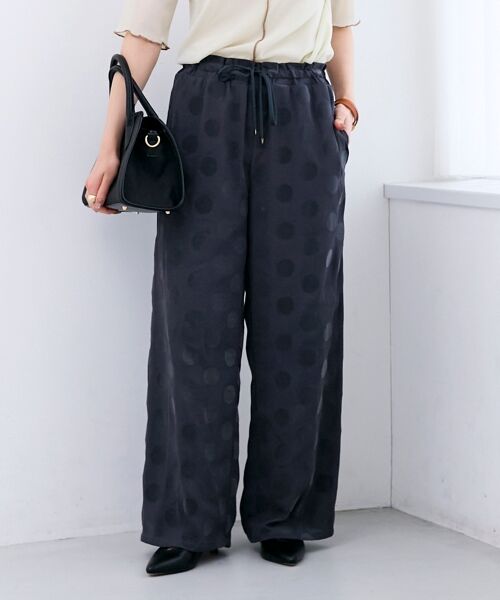 le.coeur blanc / ルクールブラン その他パンツ | 《WEB限定アイテム》フロッキードットイージーパンツ | 詳細2