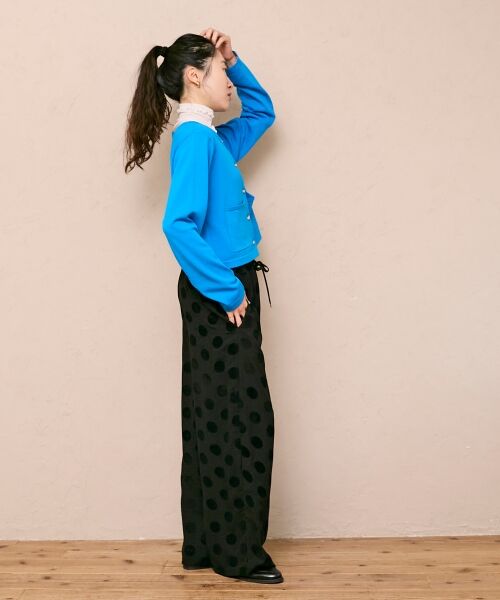 le.coeur blanc / ルクールブラン その他パンツ | 《WEB限定アイテム》フロッキードットイージーパンツ | 詳細20