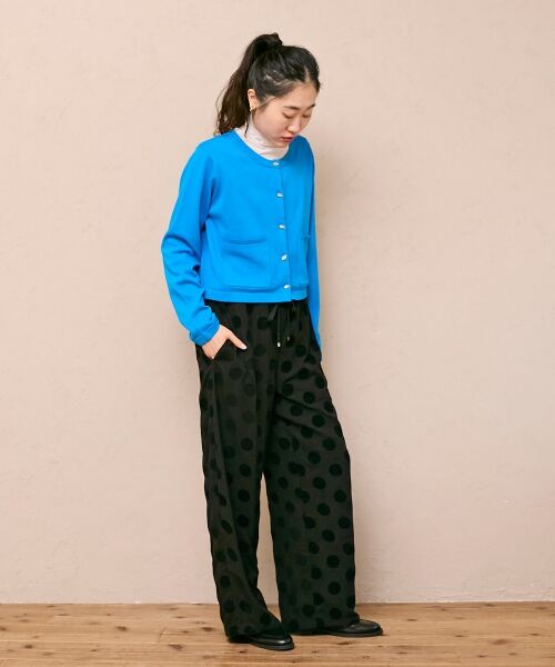 le.coeur blanc / ルクールブラン その他パンツ | 《WEB限定アイテム》フロッキードットイージーパンツ | 詳細22