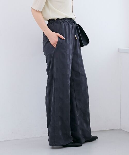 le.coeur blanc / ルクールブラン その他パンツ | 《WEB限定アイテム》フロッキードットイージーパンツ | 詳細3