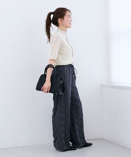 le.coeur blanc / ルクールブラン その他パンツ | 《WEB限定アイテム》フロッキードットイージーパンツ | 詳細8