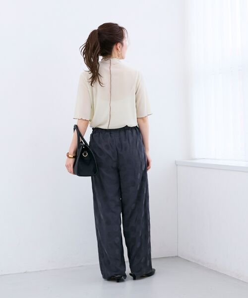 le.coeur blanc / ルクールブラン その他パンツ | 《WEB限定アイテム》フロッキードットイージーパンツ | 詳細9