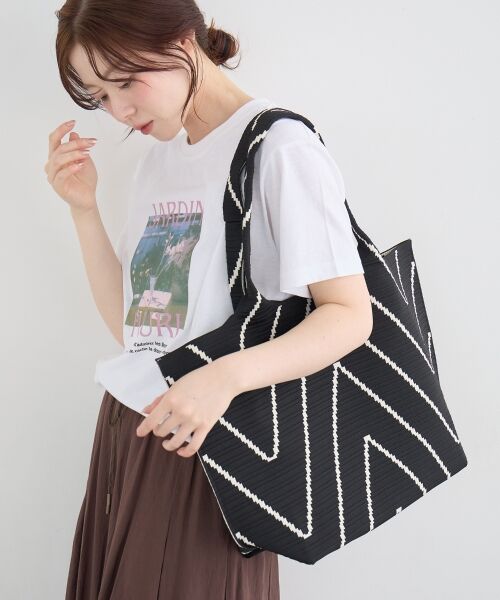 le.coeur blanc / ルクールブラン トートバッグ | 《WEB限定アイテム》バイヤス柄トートバッグ | 詳細7