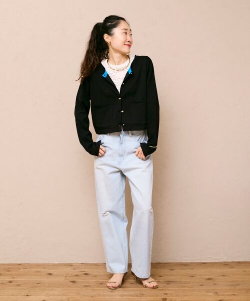 le.coeur blanc / ルクールブラン カットソー | 《WEB限定アイテム》ストレッチレースハーフスリーブプルオーバー | 詳細22