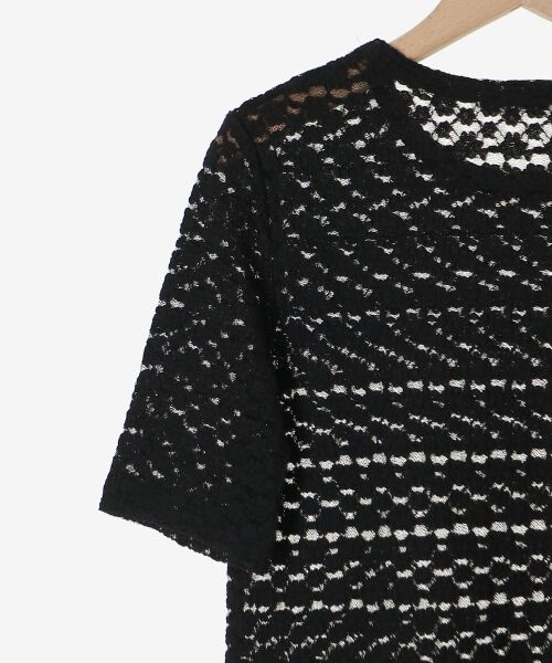 le.coeur blanc / ルクールブラン カットソー | 《WEB限定アイテム》ストレッチレースハーフスリーブプルオーバー | 詳細25