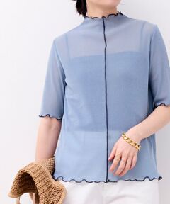 le.coeur blanc / ルクールブラン カットソー | 《WEB限定アイテム》メロウシアーハイネックトップス