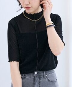 le.coeur blanc / ルクールブラン カットソー | 《WEB限定アイテム》メロウシアーハイネックトップス