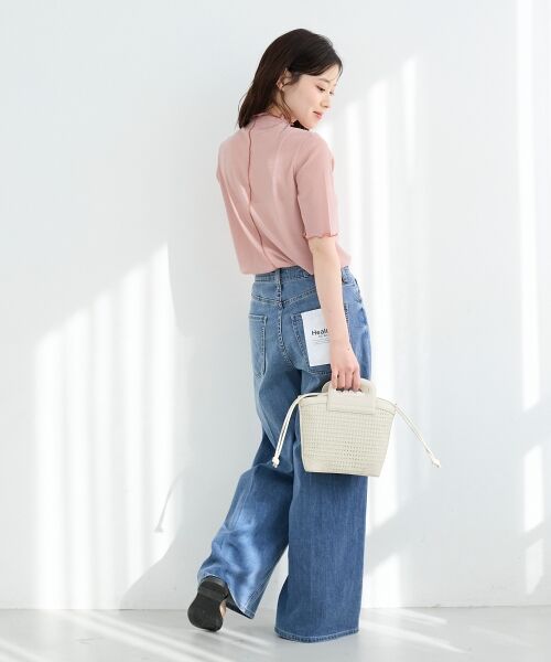 le.coeur blanc / ルクールブラン カットソー | 《WEB限定アイテム》メロウシアーハイネックトップス | 詳細14