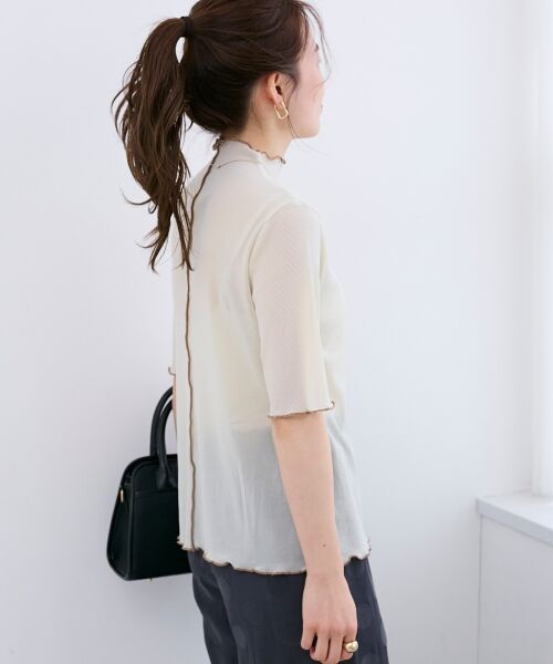 le.coeur blanc / ルクールブラン カットソー | 《WEB限定アイテム》メロウシアーハイネックトップス | 詳細18
