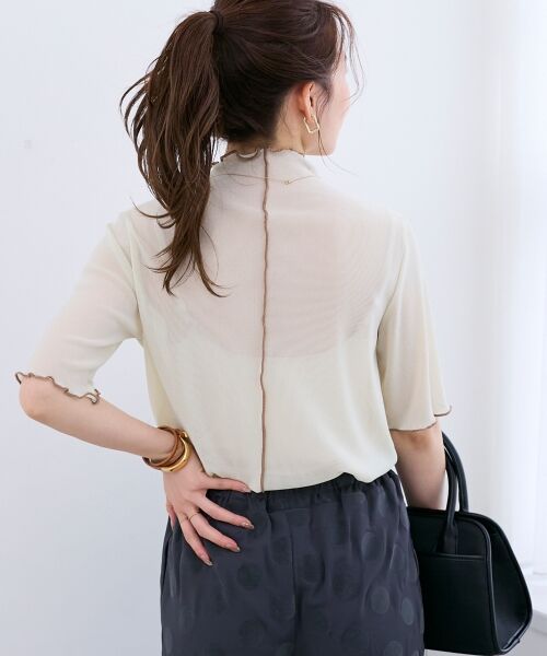 le.coeur blanc / ルクールブラン カットソー | 《WEB限定アイテム》メロウシアーハイネックトップス | 詳細19