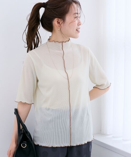 le.coeur blanc / ルクールブラン カットソー | 《WEB限定アイテム》メロウシアーハイネックトップス | 詳細20