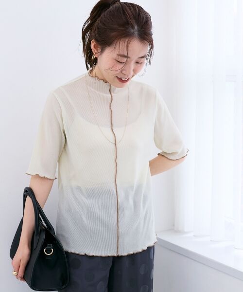 le.coeur blanc / ルクールブラン カットソー | 《WEB限定アイテム》メロウシアーハイネックトップス | 詳細21