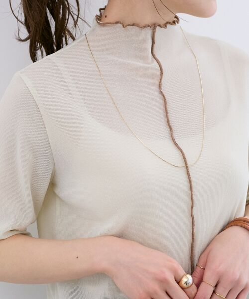le.coeur blanc / ルクールブラン カットソー | 《WEB限定アイテム》メロウシアーハイネックトップス | 詳細22