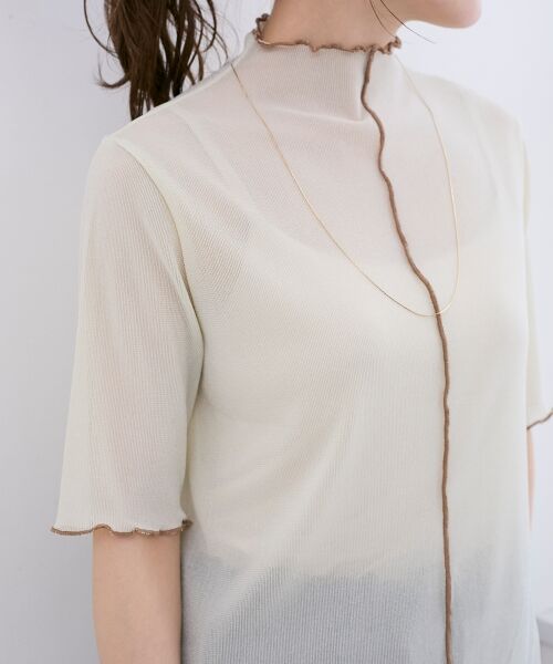 le.coeur blanc / ルクールブラン カットソー | 《WEB限定アイテム》メロウシアーハイネックトップス | 詳細23