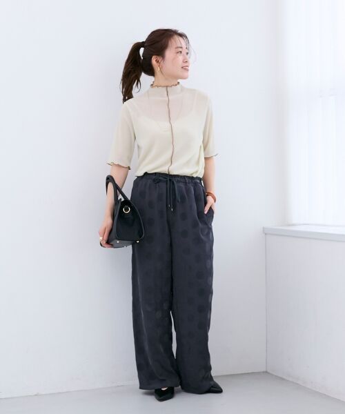 le.coeur blanc / ルクールブラン カットソー | 《WEB限定アイテム》メロウシアーハイネックトップス | 詳細25