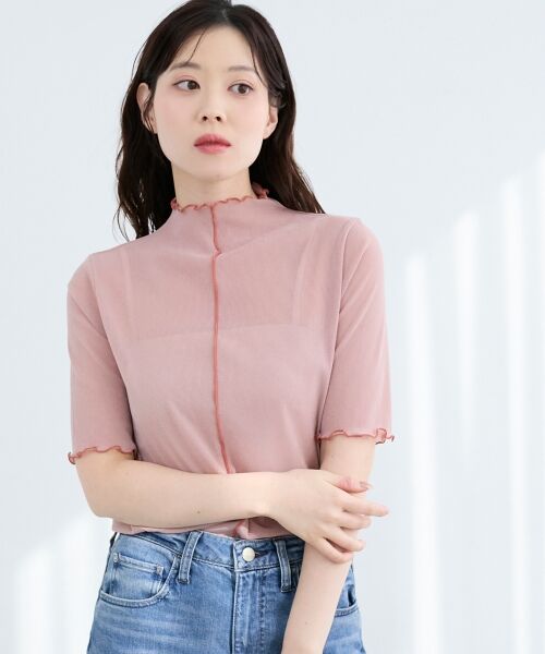 le.coeur blanc / ルクールブラン カットソー | 《WEB限定アイテム》メロウシアーハイネックトップス | 詳細3