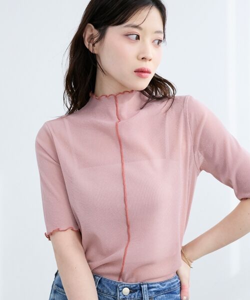 le.coeur blanc / ルクールブラン カットソー | 《WEB限定アイテム》メロウシアーハイネックトップス | 詳細4