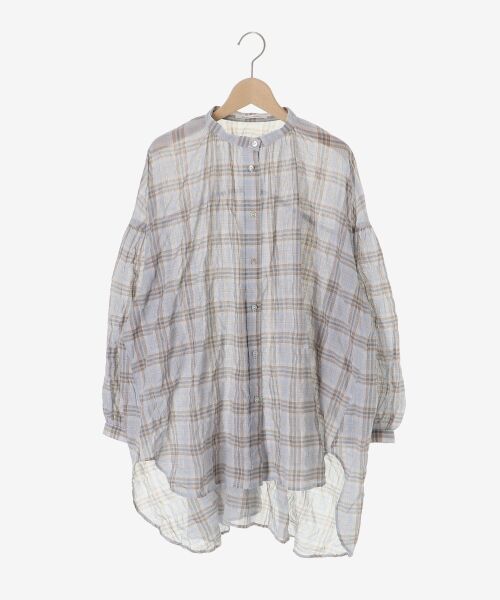 le.coeur blanc / ルクールブラン シャツ・ブラウス | 《WEB限定アイテム》シアーガーゼバックギャザーチェックシャツ | 詳細15