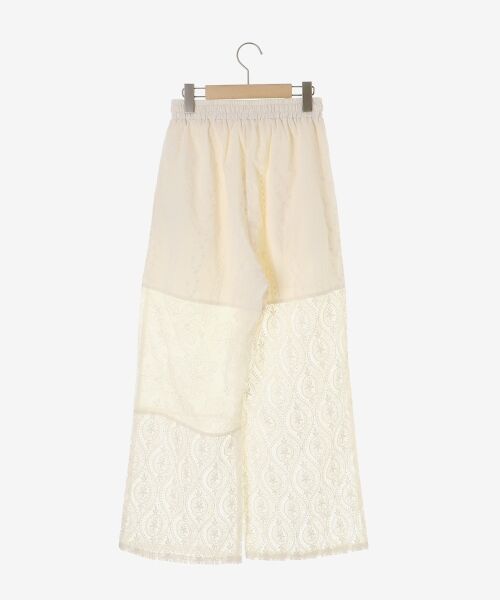 le.coeur blanc / ルクールブラン その他パンツ | vaneumレースファブリックドッキングパンツ | 詳細14