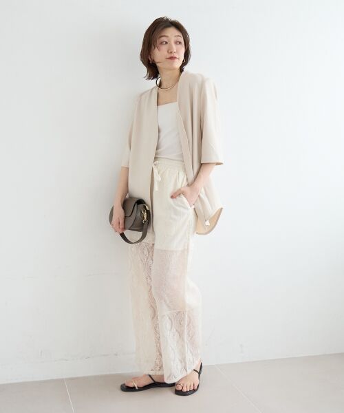 le.coeur blanc / ルクールブラン その他パンツ | vaneumレースファブリックドッキングパンツ | 詳細19