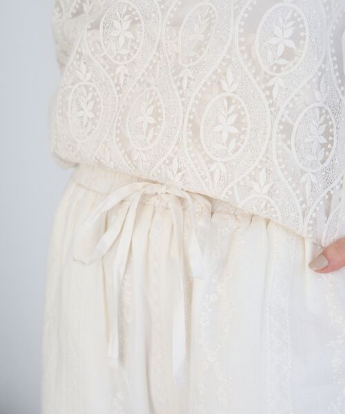 le.coeur blanc / ルクールブラン その他パンツ | vaneumレースファブリックドッキングパンツ | 詳細28