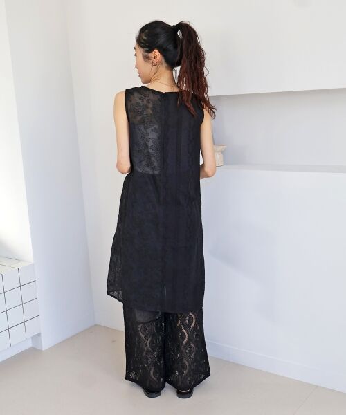 le.coeur blanc / ルクールブラン その他パンツ | vaneumレースファブリックドッキングパンツ | 詳細7