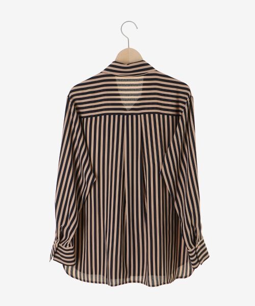le.coeur blanc / ルクールブラン シャツ・ブラウス | 【日本製】ストライプボウタイブラウス | 詳細15
