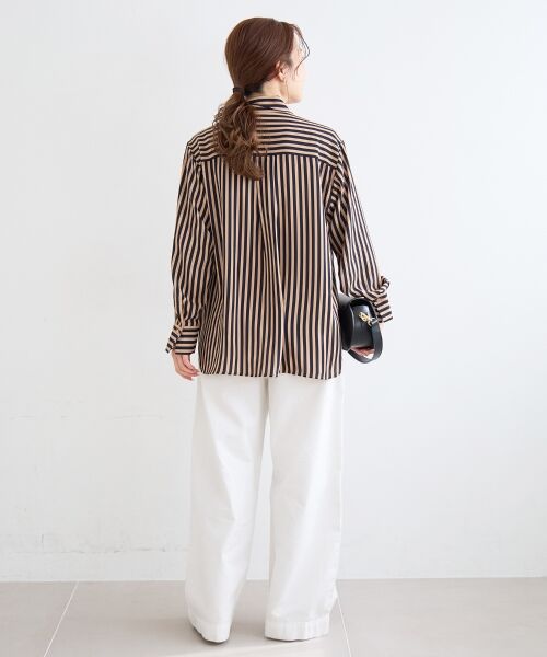 le.coeur blanc / ルクールブラン シャツ・ブラウス | 【日本製】ストライプボウタイブラウス | 詳細23