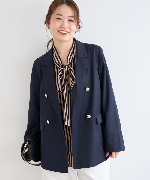 le.coeur blanc / ルクールブラン シャツ・ブラウス | 【日本製】ストライプボウタイブラウス | 詳細28