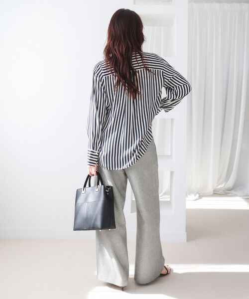 le.coeur blanc / ルクールブラン シャツ・ブラウス | 【日本製】ストライプボウタイブラウス | 詳細9