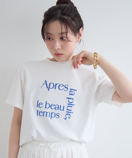 le.coeur blanc / ルクールブラン Tシャツ | 【撥水・撥油・防汚】La pluieTシャツ | 詳細25