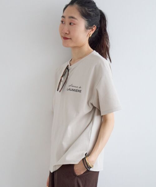 le.coeur blanc / ルクールブラン Tシャツ | 【撥水・撥油・防汚】LAUMIERETシャツ | 詳細4