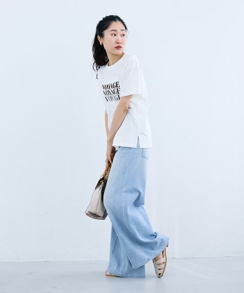 le.coeur blanc / ルクールブラン Tシャツ | VOYAGEフロッキーロゴTシャツ | 詳細13