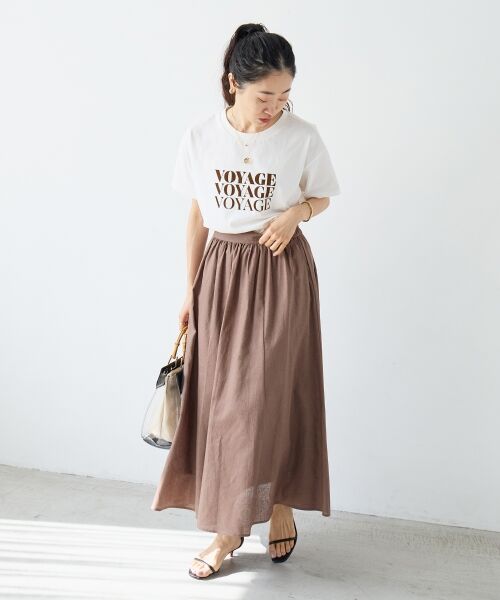 le.coeur blanc / ルクールブラン Tシャツ | VOYAGEフロッキーロゴTシャツ | 詳細16