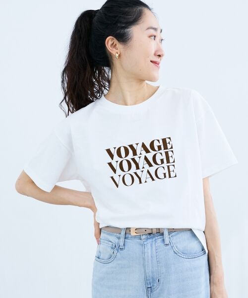 le.coeur blanc / ルクールブラン Tシャツ | VOYAGEフロッキーロゴTシャツ | 詳細2