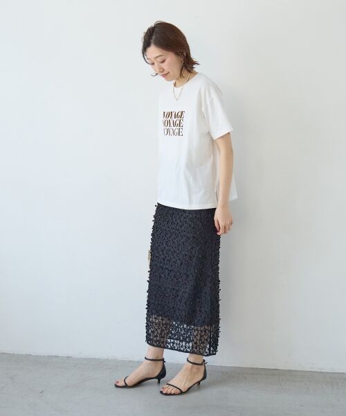 le.coeur blanc / ルクールブラン Tシャツ | VOYAGEフロッキーロゴTシャツ | 詳細20